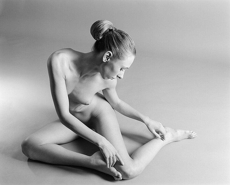 Nude model in studio